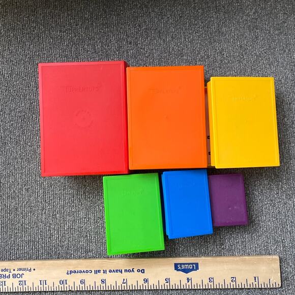 Vintage 1987 Tuppertoys Bookworm ABC Alphabet Nesting Books Kids Toy Complete - Picture 4 of 13